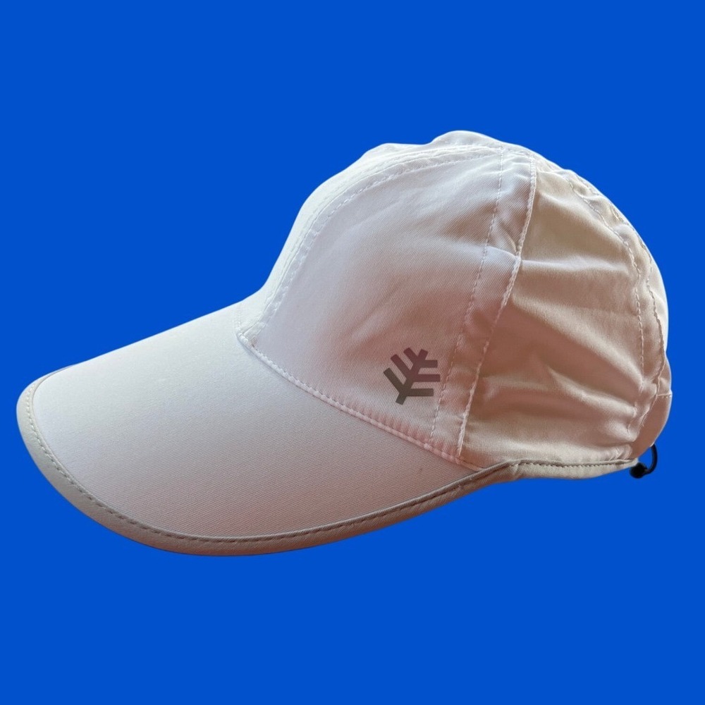 Coolibar Lenny‎ Sport Cap White UPF 50+ Sun Protection Hat S/M Beach Hiking Golf
